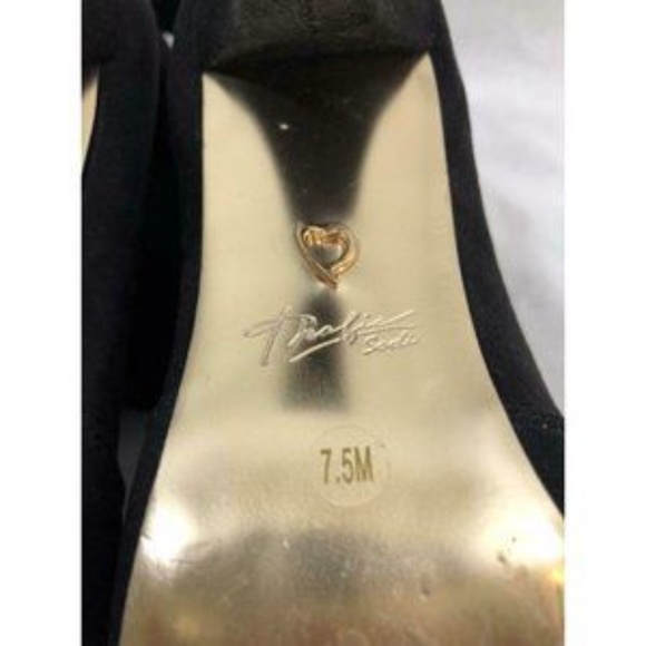 Thalia Sodi Women's Boots Booties Black Suede 7.5 - Picture 7 of 12